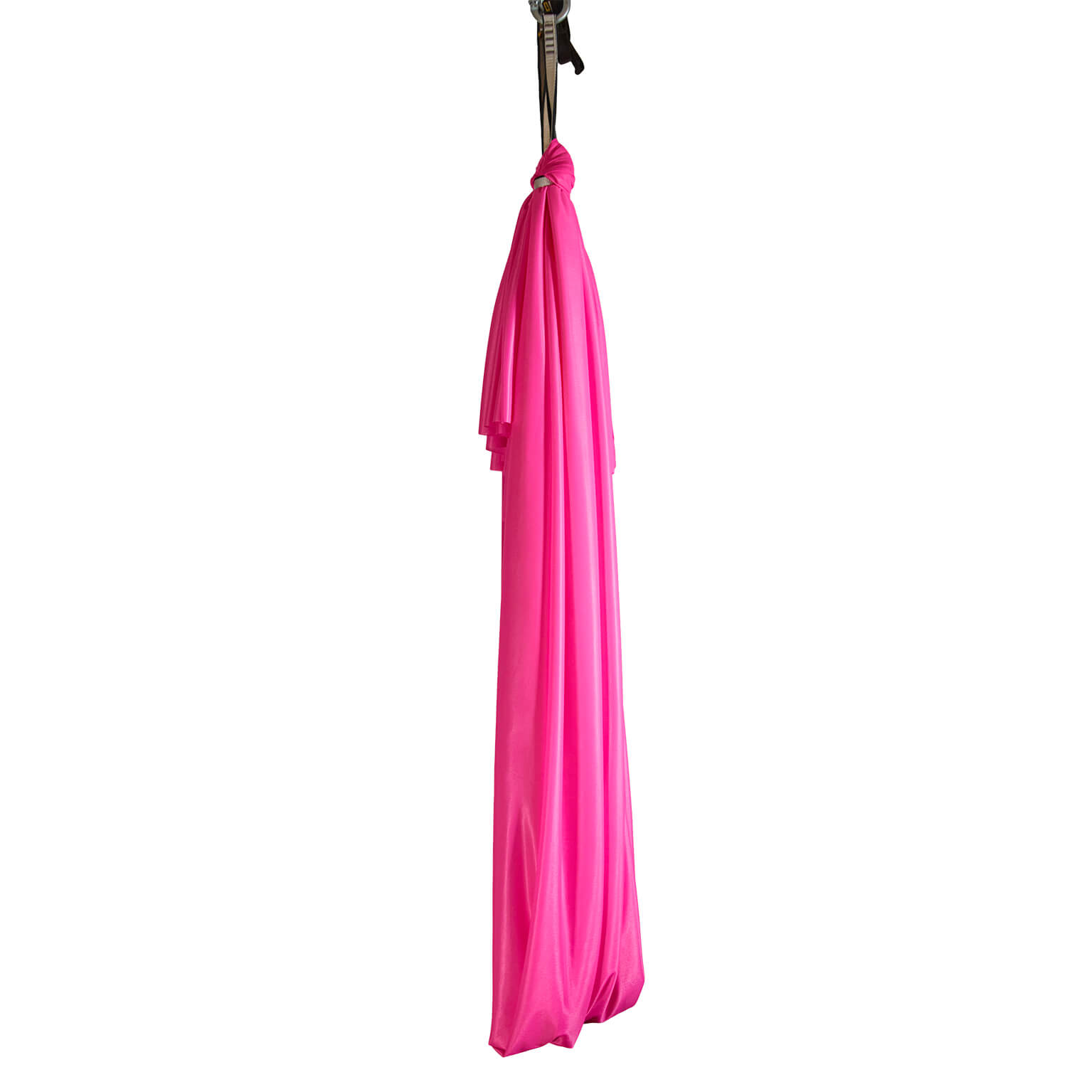 Pinkes, wenig dehnbares Tuchschlaufe für Luftakrobatik, 4 Meter lang, in lebendigem Rosa vom Luftakrobatik Shop, ideal für Yoga und Fitness.