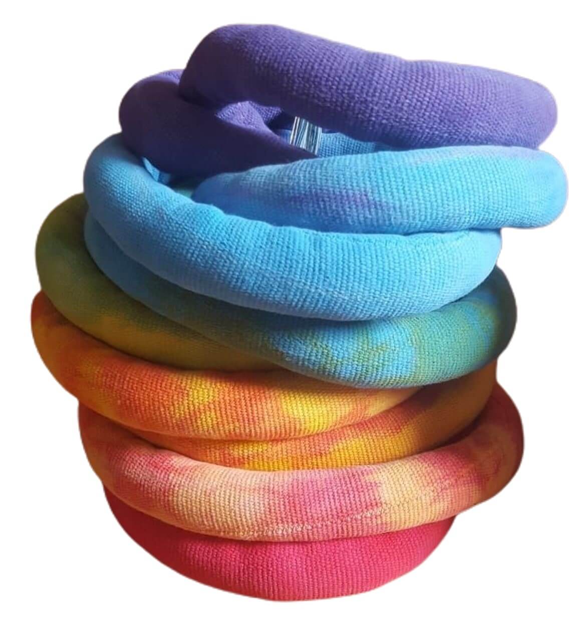 Vertikalseil Regenbogen 8m rot oben