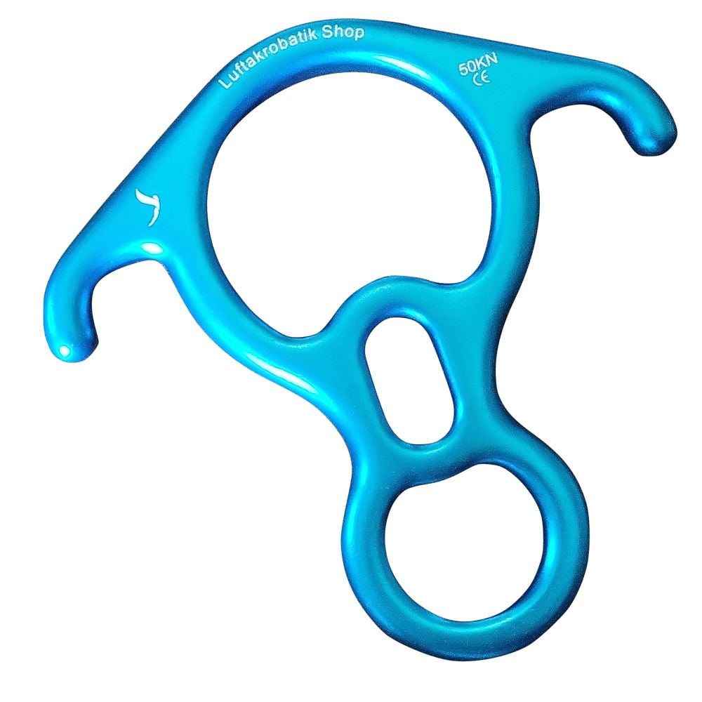 Hellblauer Figurachter aus starkem Aluminium, der bis zu fünf Tonnen Gewicht trägt, perfekt für den sicheren Halt deines Vertikaltuchs. Hellblauer Figurachter aus starkem Aluminium, der bis zu fünf Tonnen Gewicht trägt, perfekt für den sicheren Halt deines Vertikaltuchs.