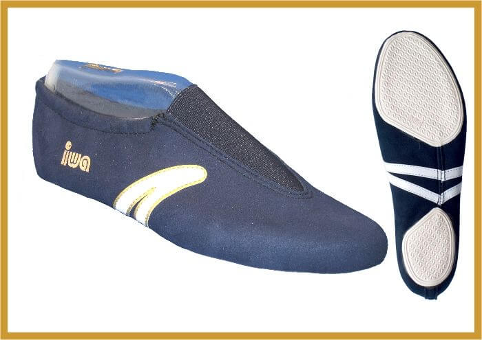 Luftakrobatik Schuh blau-weiß 34