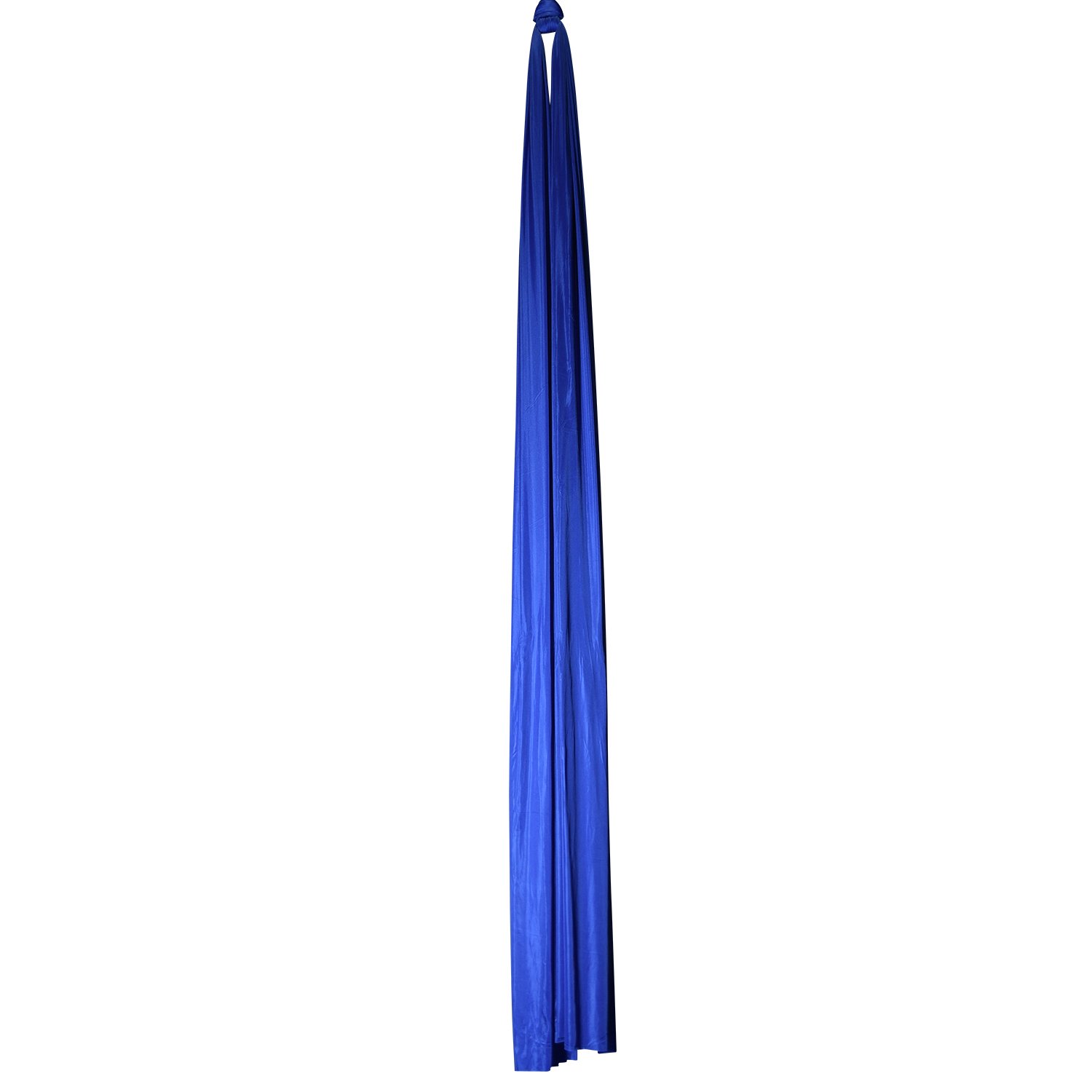 Vertikaltuch in Königsblau, wenig dehnbar, für Aerial Arts vom Luftakrobatik Shop. Vertikaltuch Königsblau 26 meter