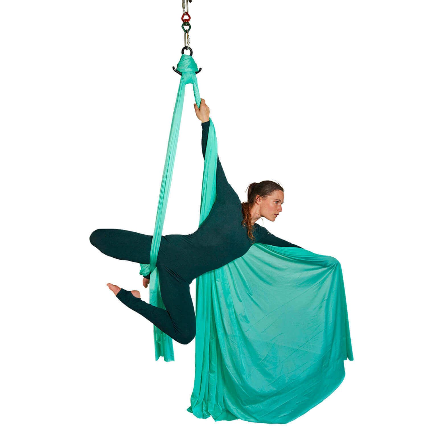 Vertikaltuch Türkisblau 14 meter