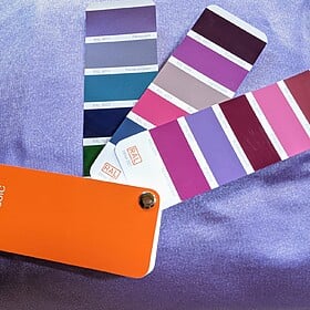 Blue lilac yoga towel Yogatuch Blaulila 6 meter