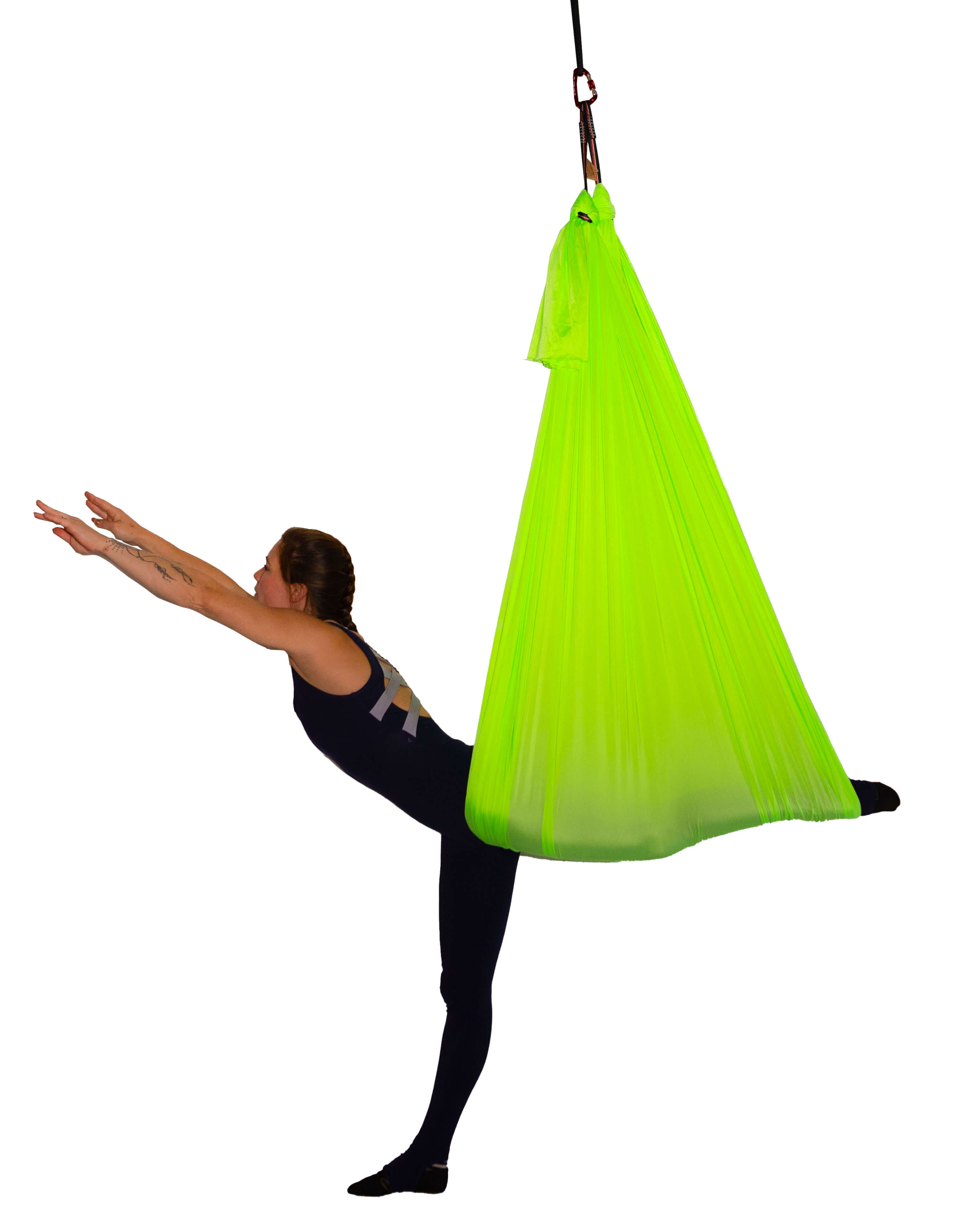 Yogatuch Neongrün 6 meter