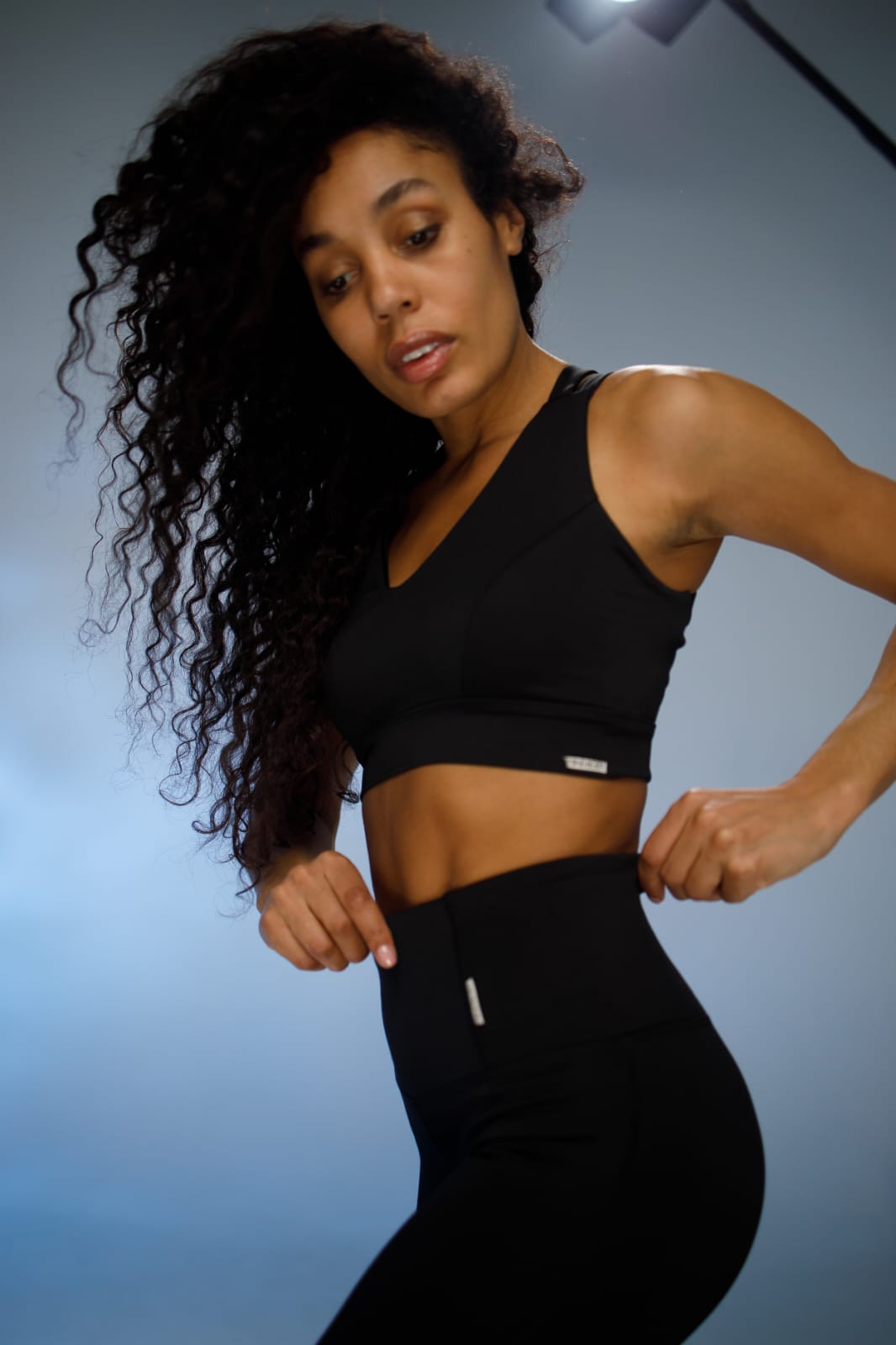 Sporty Top Schwarz XS