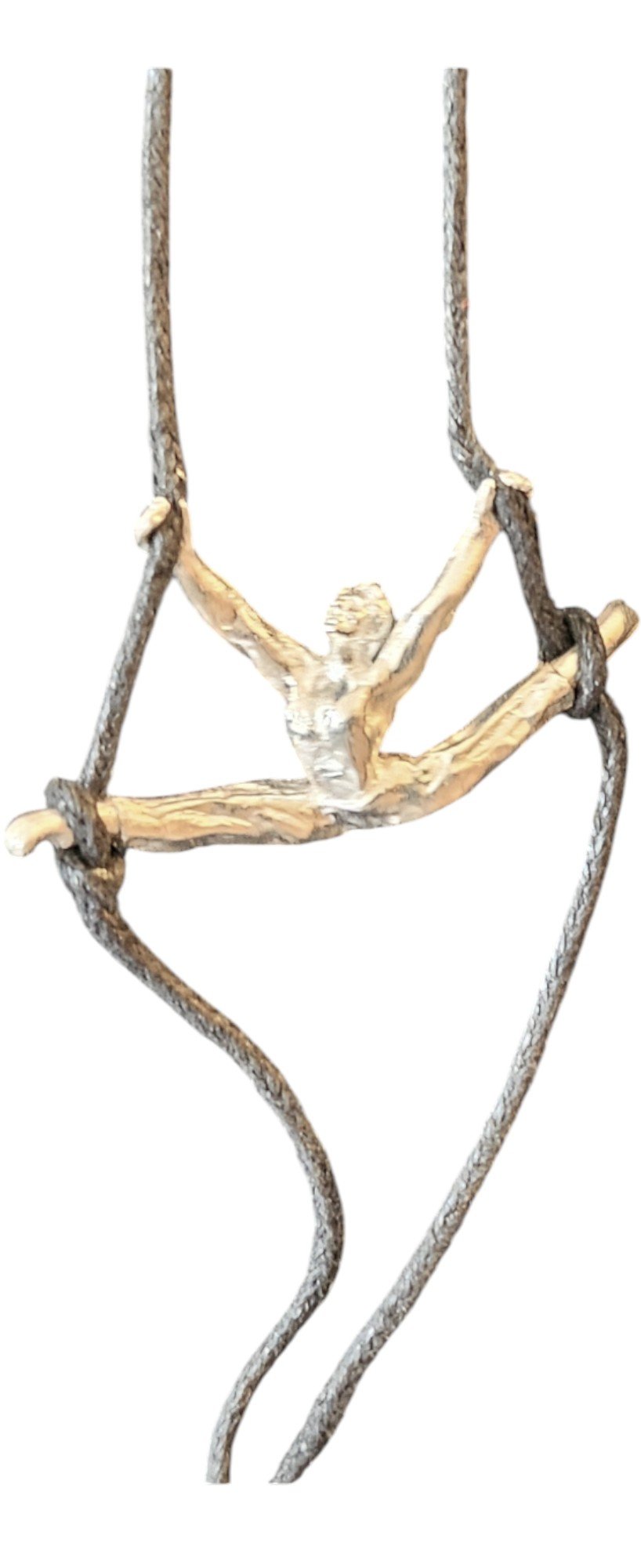 Halskette Luftakrobatik Mann Spagat