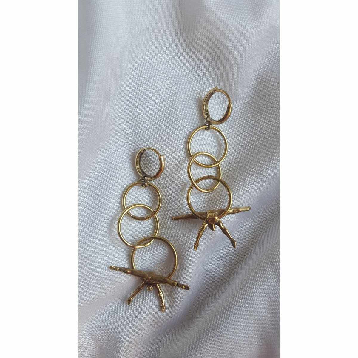 Ohringe Seestern Trippelring gold