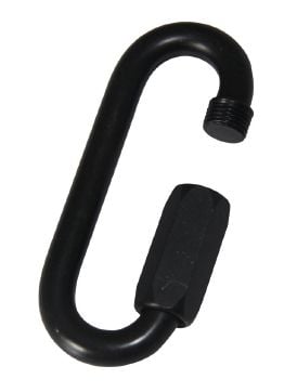 Schraubkettenglied oval 8mm schwarz