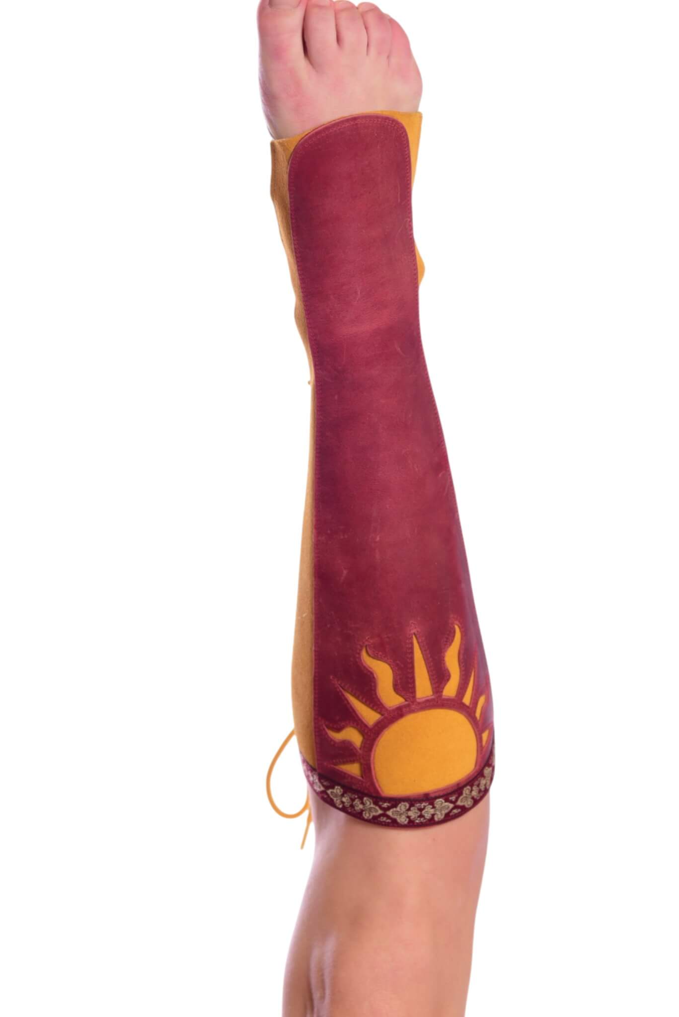 Trapezgamaschen weinrot M2 Sonne S
