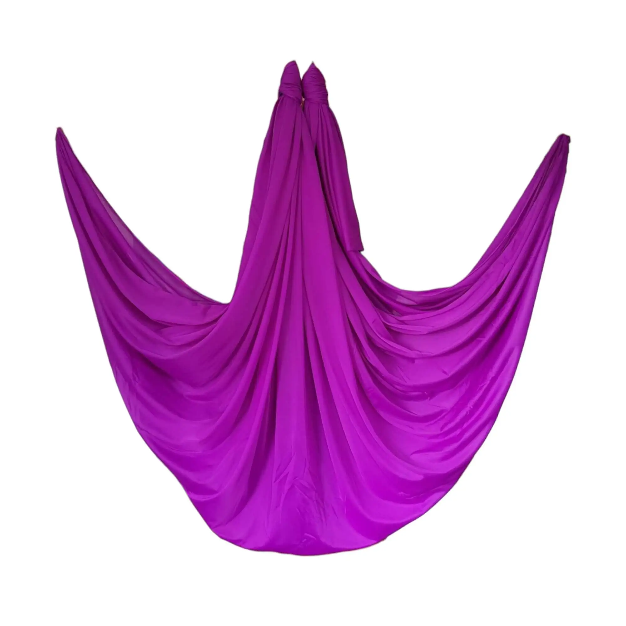 Violette, wenig dehnbare Tuchschlaufe für Luftakrobatik, perfekt für Aerial Yoga, im Luftakrobatik Shop erhältlich, 4 Meter lang.