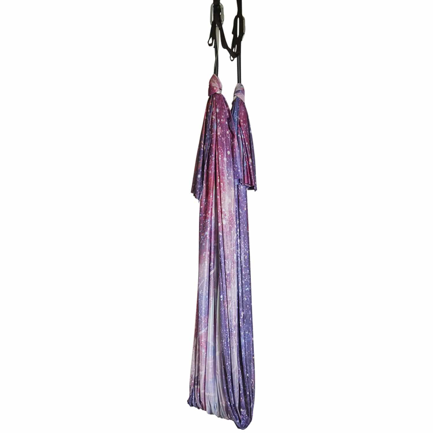 Lila, rosa und weiße Tuchschlaufe in top Qualität, kaum dehnbar und perfekt für Aerial Yoga. Jetzt im Luftakrobatik Shop anschauen.