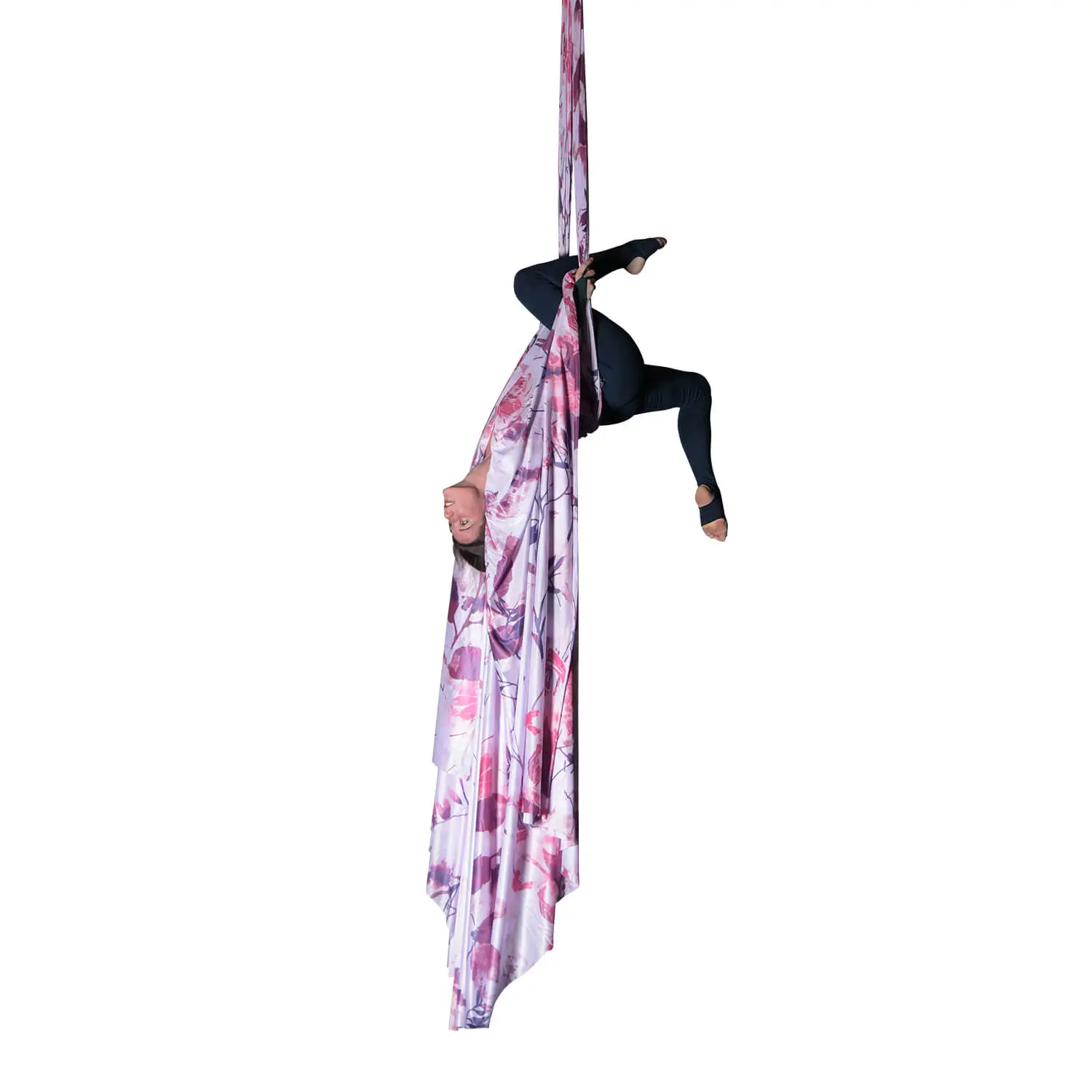 Aerial Silk in lila, pink und violett, wenig dehnbar, 18 Meter, ideal für Luftakrobatik Shop.