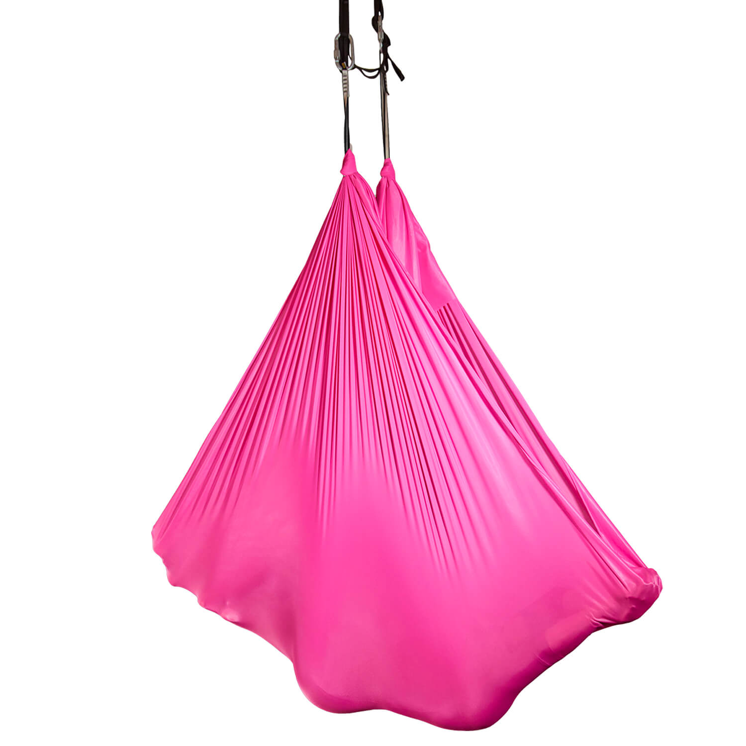 Eine pinke, 4 Meter lange Tuchschlaufe aus wenig dehnbarem Material, ideal für Aerial Yoga Übungen. Erhältlich im Luftakrobatik Shop.