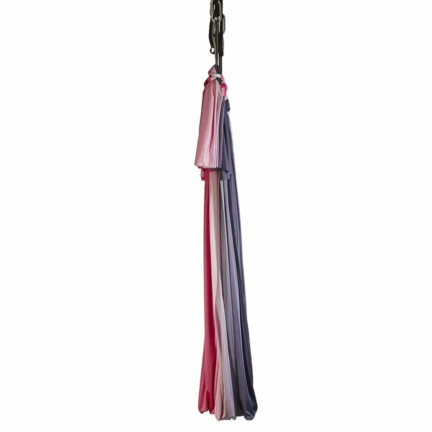 Wenig dehnbare Tuchschlaufe in pink, schwarz und weiß aus dem Luftakrobatik Shop. Ideal für Aerial Yoga Übungen und schnelle Lieferung.