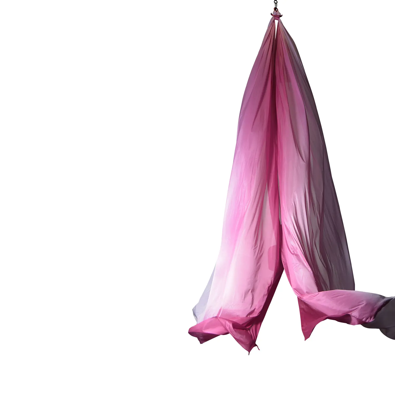 Vertikaltuch Zuckerwatte, 18 Meter in pink, rosa und weiß, wenig dehnbar – Top Qualität aus dem Luftakrobatik Shop.